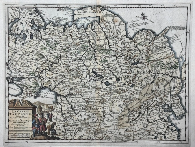 Оригинальная карта Великой Тартарии (1727)