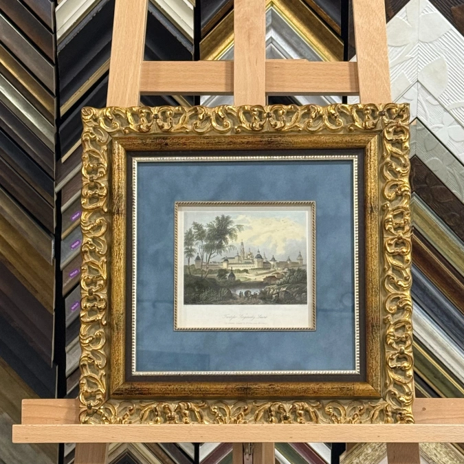 «Сергиев Посад. Троице-Сергиева лавра» — гравюра / литография XIX века