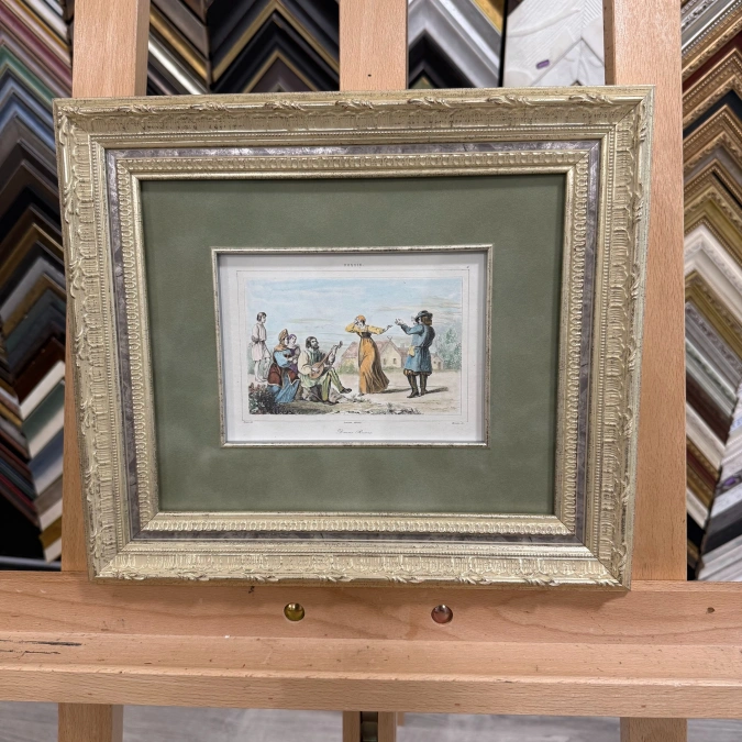 Гравюра «Русские танцы», 1838 — Августин Франсуа Леметр