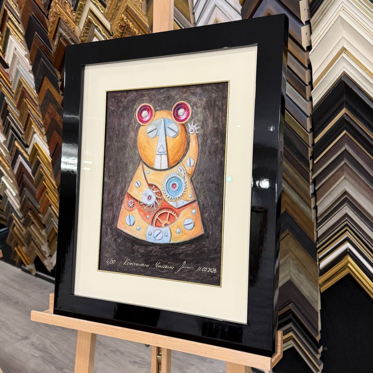 Оформление коллекционной графики: жикле «Соня» от Константина Чайкина