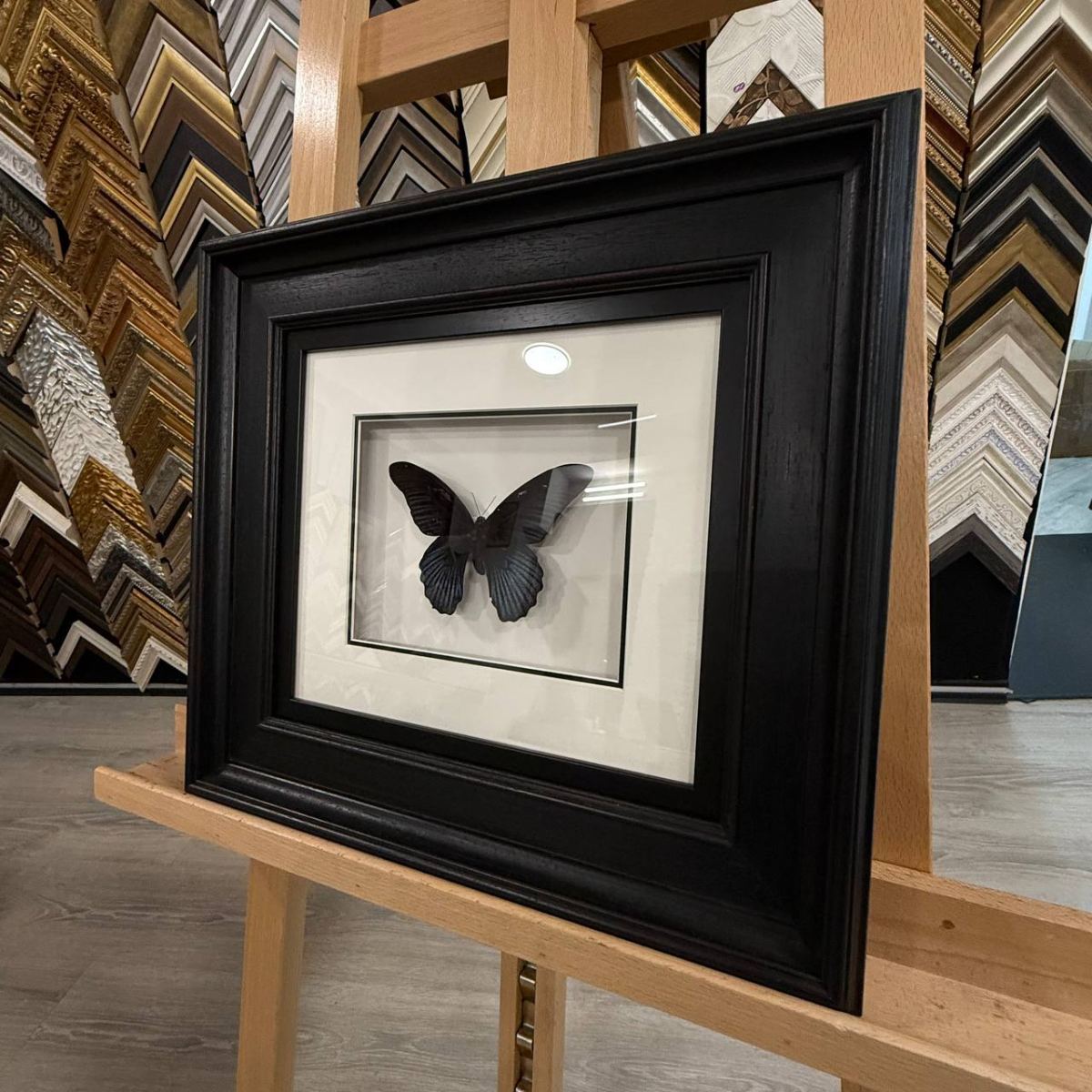 Оформление бабочек в багет: шаг к уникальному арт-объекту