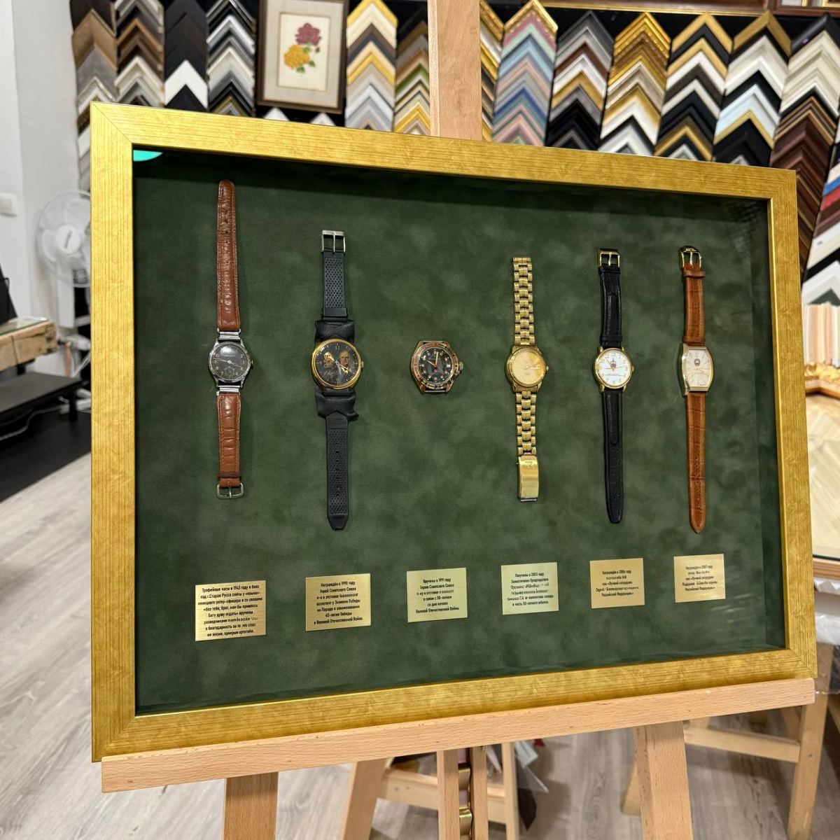 Оформление часов в багет: сохранение памяти и истории